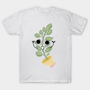 Plant on a Pot with Googly Eyes T-Shirt